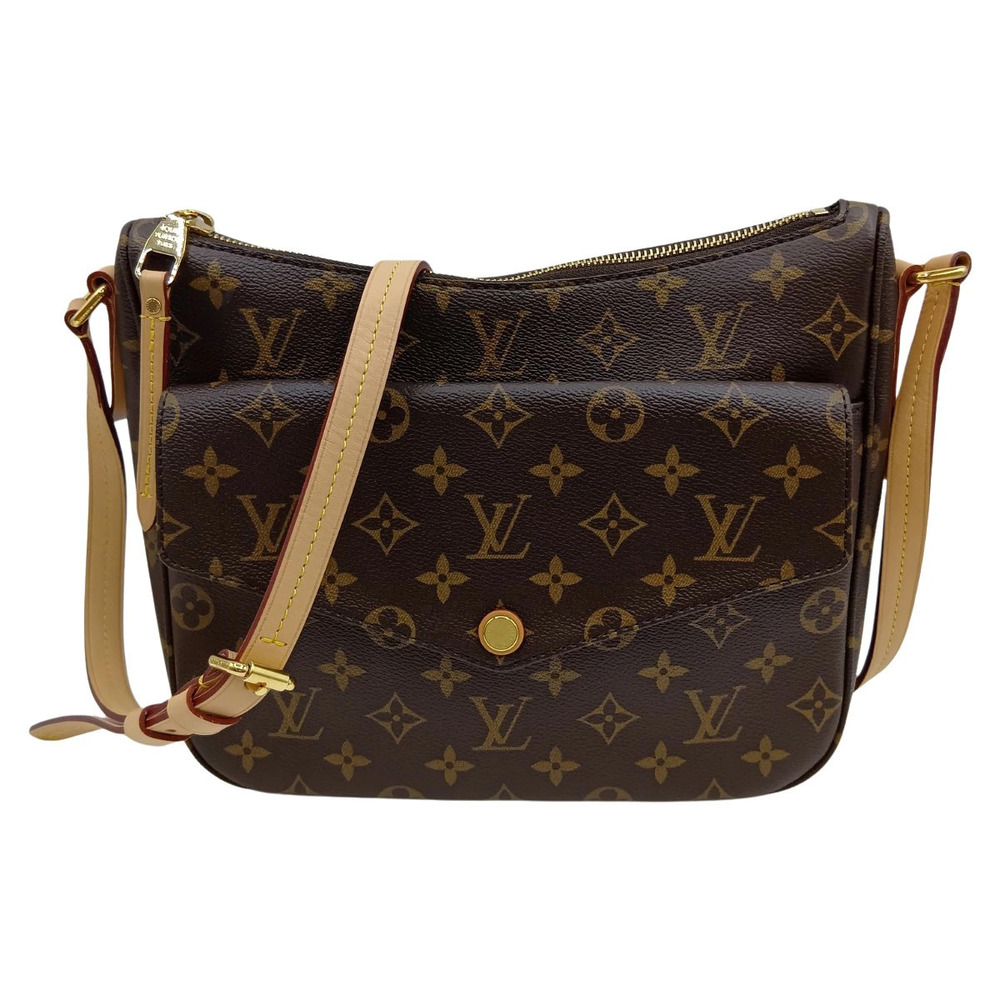 Louis Vuitton Monogram Mabillon Shoulder Bag Brown